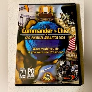 Commander in Chief ( Geo- Political Simulator 2009) - PC VIDEO GAME - DVD-ROM